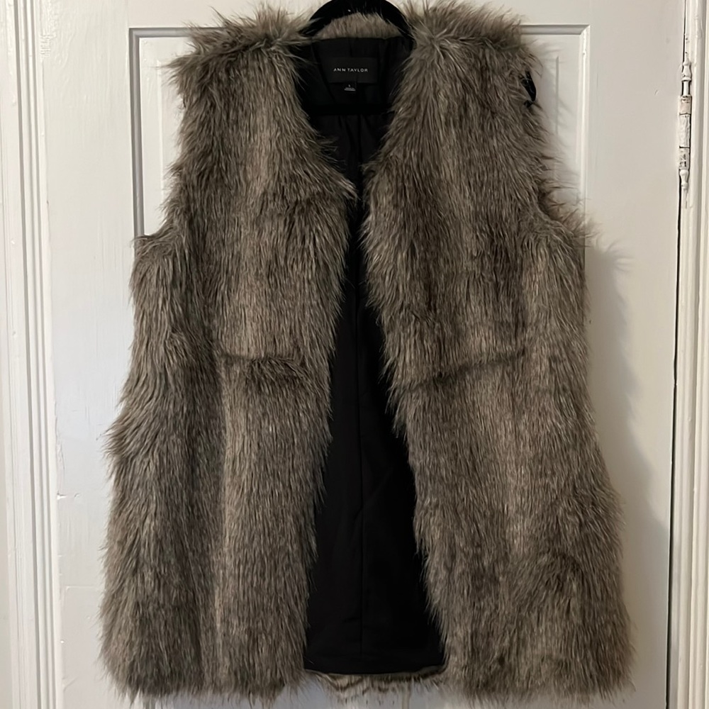 Ann Taylor Faux Fur Vest